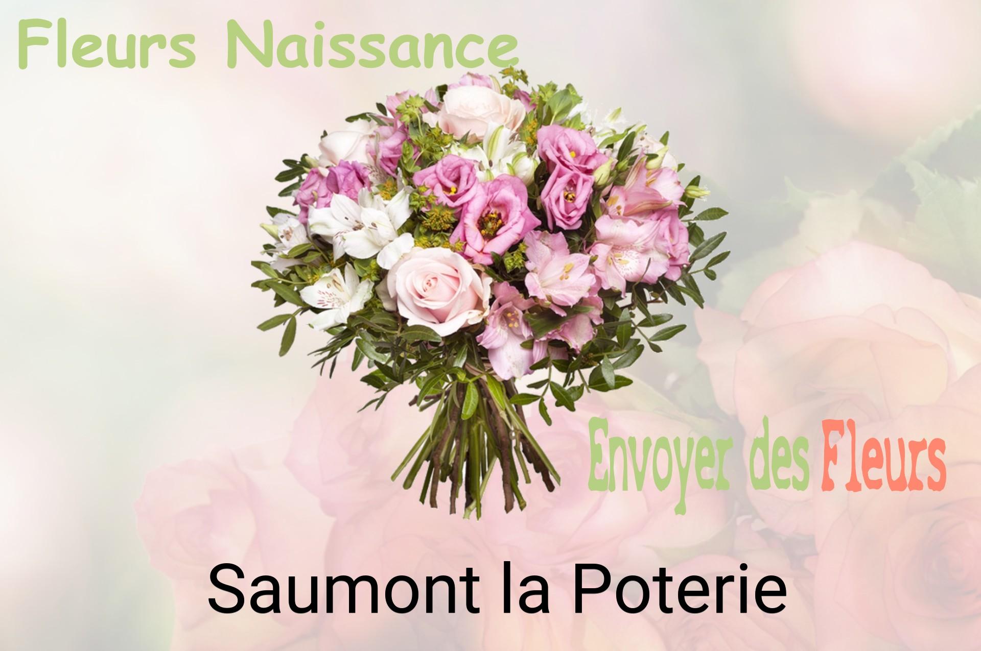 Bouquet de fleurs de naissance livré à Saumont-la-Poterie
